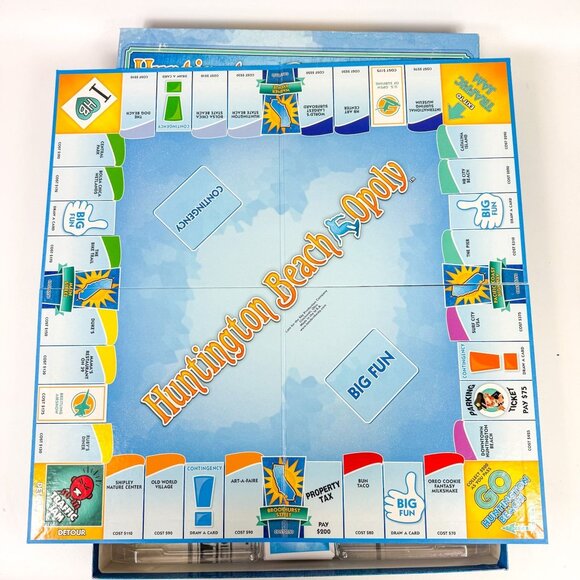 Huntington Beach-Opoly Monopoly Board Game Complete Ages 8 & Up - Picture 3 of 5